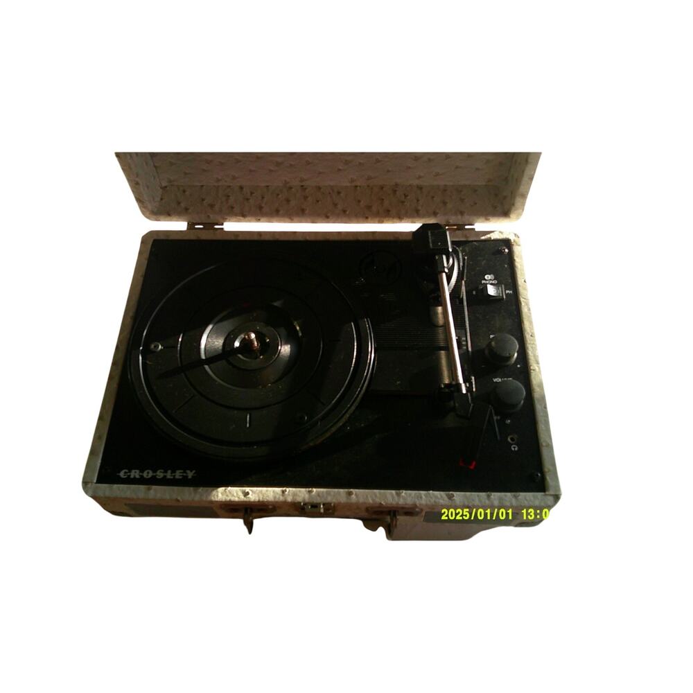 Crosley CR8005F-WO Cruiser Plus Portable w/ Bluetooth Turntable Ostrich Vinyl
